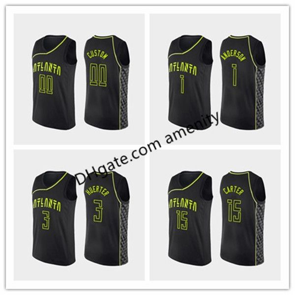 

hawks atlanta 1 anderson 3 huerter 15 huerter custom men basketball jerseys justin kevin kevin black city jersey20