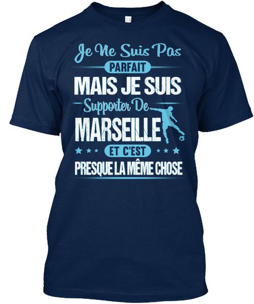 

de marseille - je ne suis pas parfait mais t-shirt short sleeve hip hop tee t shirt tee new 2020 funny sport hooded sweatshirt hoodie