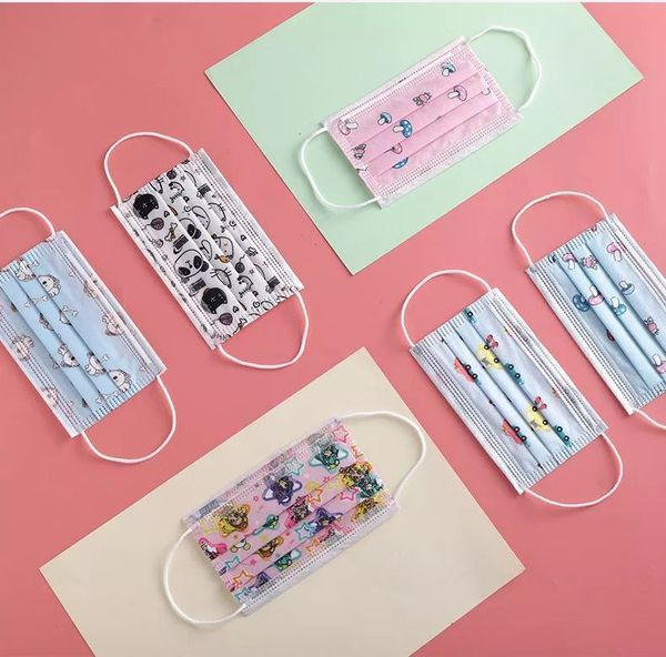

kids mask children cartoon face masks disposable breather valve pm2.5 anti haze dustproof protective mouth mask dhl car design