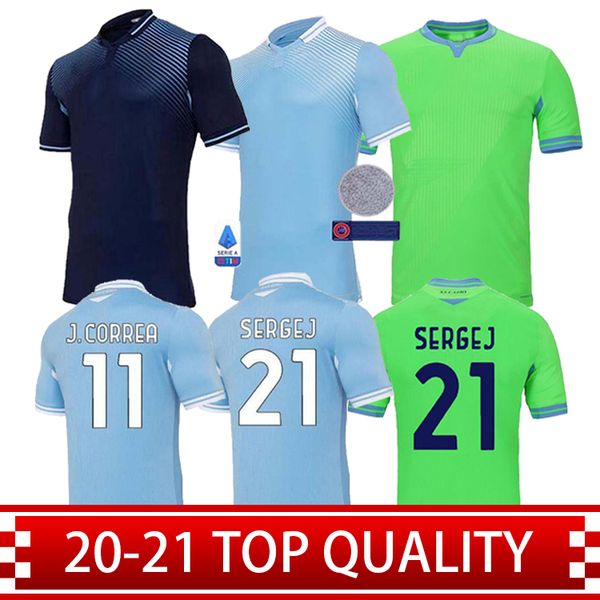 

20 21 new lazio cup league soccer jersey away green third 2020 2021 special luis immobile men kids kits home away football shirt, Black;yellow