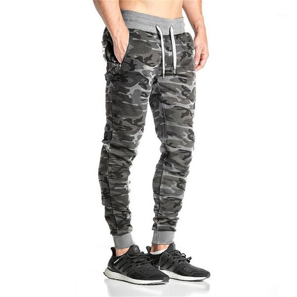 

camouflage pants men fitness clothing workout long pant elastic waist leggings quickly dry trousers mens streetwear1, Black