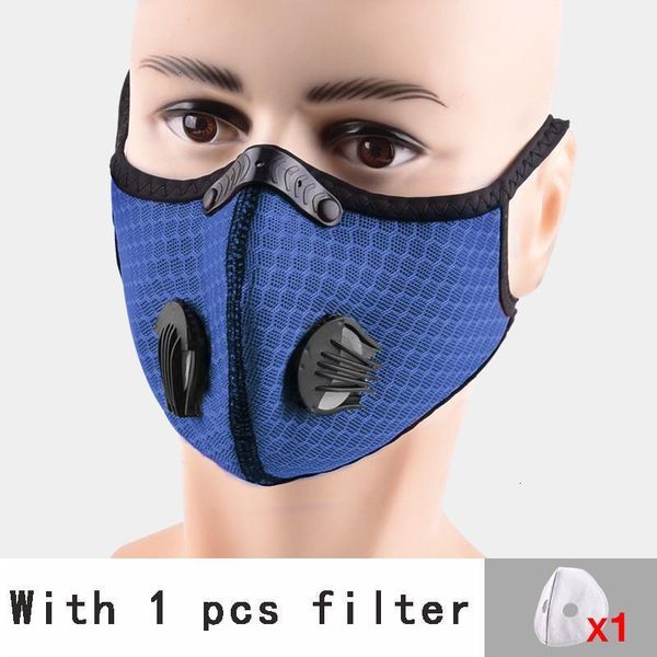 

face sport factory with 5lays filters cycling training pm2.5 anti-pollution running mask activated carbon filter washabl 3 rfsr4