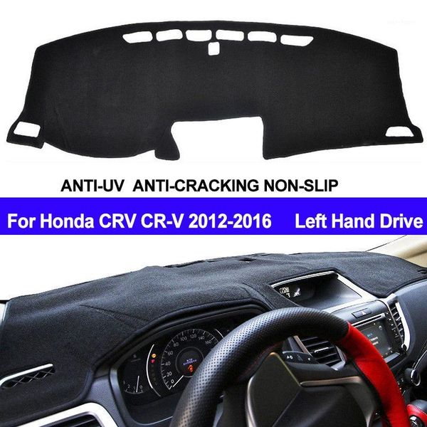

taijs car dashboard cover dash mat dash pad dashmat carpet anti-uv non-slip for crv lhd 2012 2013 2014 2015 20161