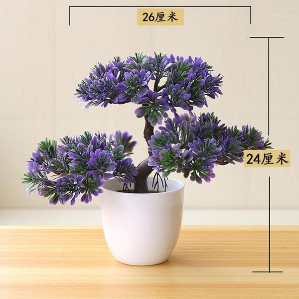 

decorative flowers & wreaths artificial tree bonsai plastic landscape pot culture creative simulation plants office room furnishings home de