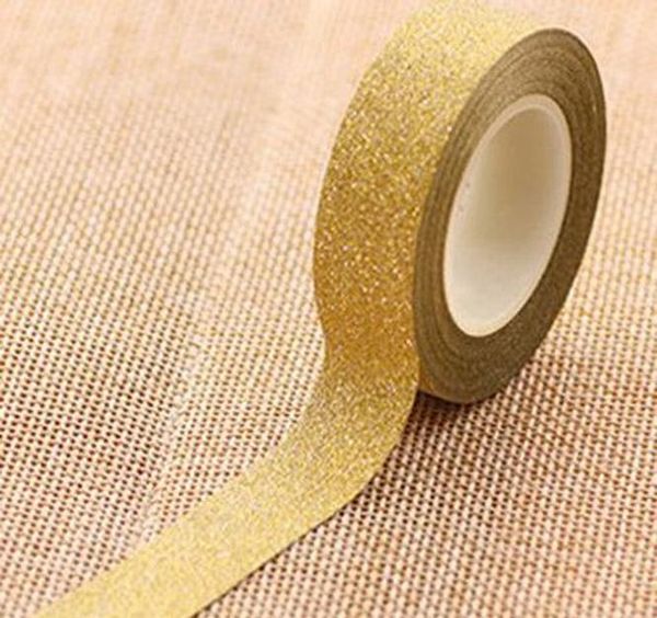 

new arrival adhesive silver golden glitter washi tape scrapbooking christmas party kawaii cute decorative paper craf jllhjf mx_home