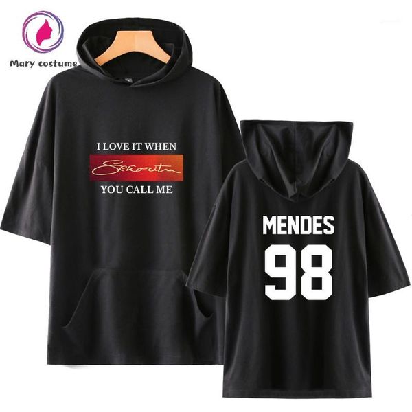 

shawn mendes- short hoodies sweatshirt men summer casual wear 2019 new fashion trend harajuku streetwear1, Black