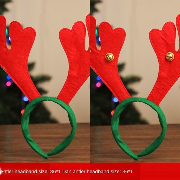 

5waf2 christmas antler feather headband gqjhs children small elk headband with ears hair accessories formal dressperformance party dress adu