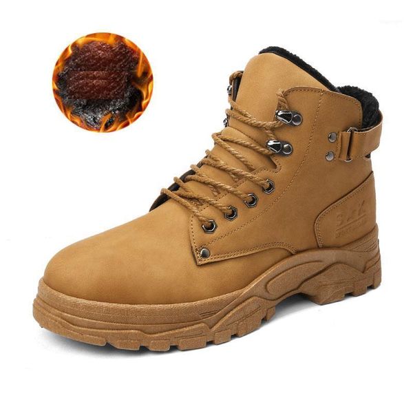 

boots botas hombre real bota masculina 2021 winter super warm comfortable snow men sneakers high-non-slip fashion shoes1, Black