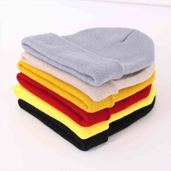 

knitted hat pure color woolen cap man woman warm hat kids cotton outdoor sports leisure caps fashion, Blue;gray