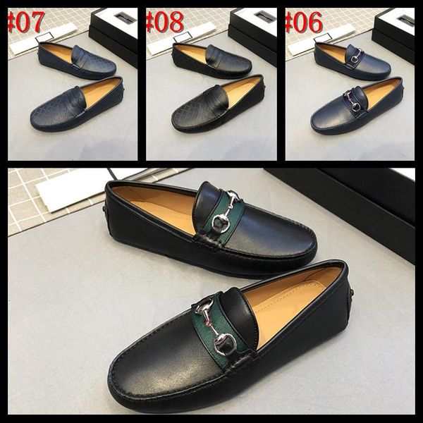 

ms 2019 new fashion men loafers luxury brands flats shoes for luxury designer men driving shoes pu leather loafers men casual shoes 11, Black