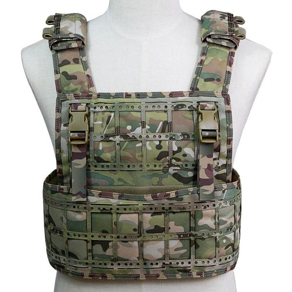 

hunting jackets molle vest tactical protection adjustable army armor, Camo;black
