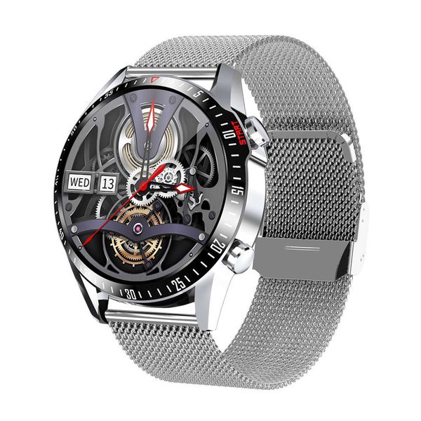 

ck29 body temperature watch bluetooth call heart rate monitoring round screen touch gps sports smart bracelet