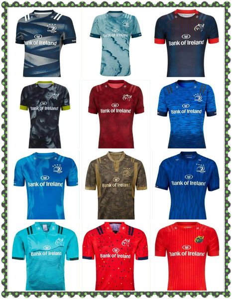 

2021 leinster alternate jersey rugby jerseys rugby league shirt leinster european jersey shirts mens size s-xxxl, Black;gray