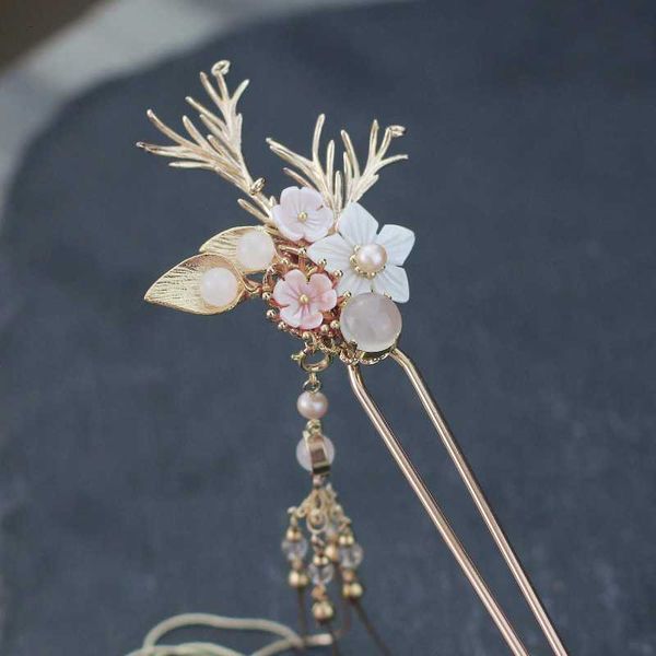 

vintage hair stick elegant hair accessories decorate hairpins tassel wedding jewelry gold-plated colourful hairpins, Golden;silver
