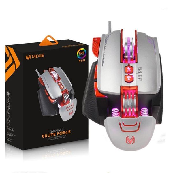 

metal e-sports chicken game computer usb wired mouse shining mechanical1