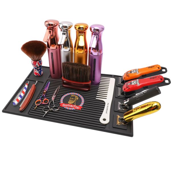 

hair styling tool accessories barber magnetic tray hairdressing antiskid silicone storage mat salon table mats silicone cushiontray nonslip