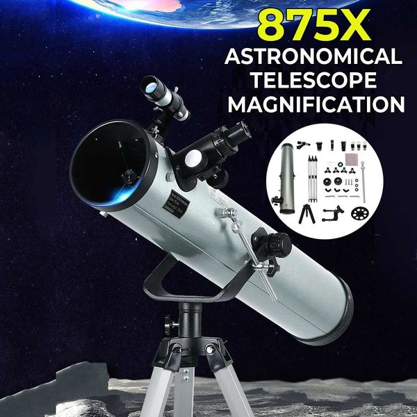 

875x astronomical telescope hd zoom monocular with tripod refractive space eyepieces telescopio outdoor travel spotting scope