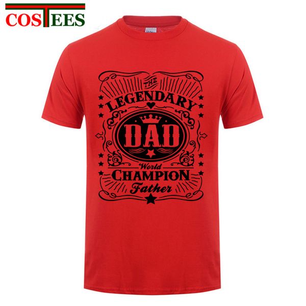 

sport nice legendary dad world champion father letter printed t shirt men father day present tshirt family daddy birthday gift t-shirt