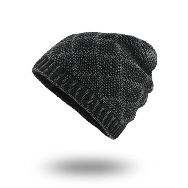 

flb] balaclava knitted hat warmer winter hats for men women caps skullies beanies warm fleece cap beanies hats male f18036 wmtxkl, Black;white