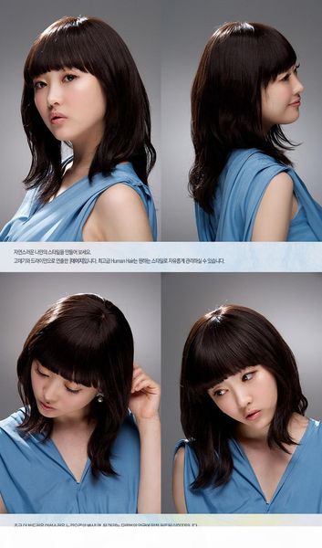 

full lace human hair wigs senior silk peru original virgin human hair full lace wigs silk straight wig soft baby hair color # 4 kabell, Black;brown