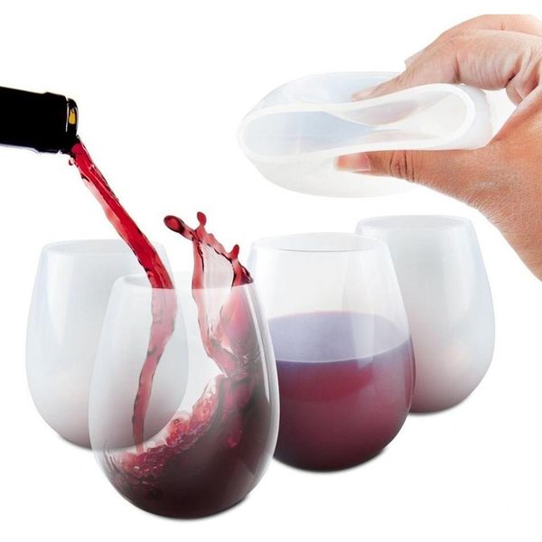 

sile egg wine cups outdoor solid skull bubble water bottle beer whiskey glass unbreakable stemless drinkw jllaty bdebag