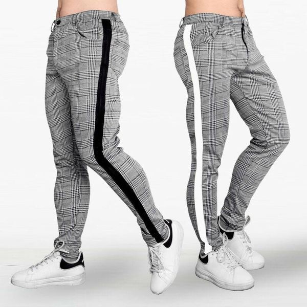 

fashion new mens slim fit pant tracksuit bottoms skinny joggers sweat pants trousers1, Black