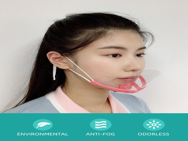 

прозрачная catering маска fog catering food hotel пластиковые кухни ресторан улыбайтесь рту маски jllwmq xjfshop, Black