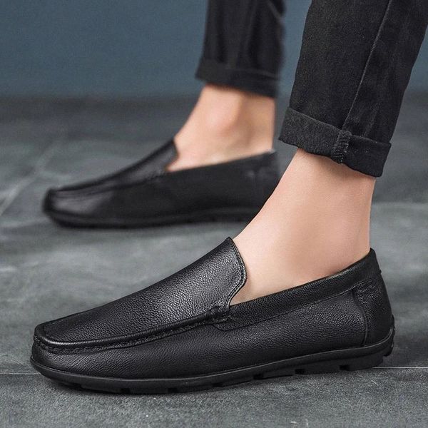 

men shoes casual mens loafers slip on moccasins breathable flat shoes genuine leather fashion men footwear sneakers homme #vp4k