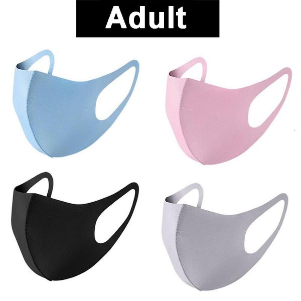 

and dust cover child anti face pm2.5 mask respirator dustproof anti-bacterial reusable ice silk washable cotton masks tools dha187