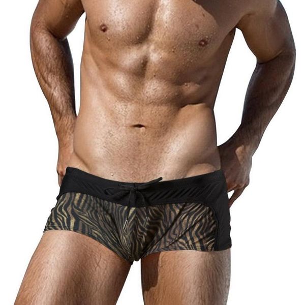 

men's shorts swimwear stitching print boxer short breathable fashion boy trunks fit sports 2021 beaching board pant male panties, White;black
