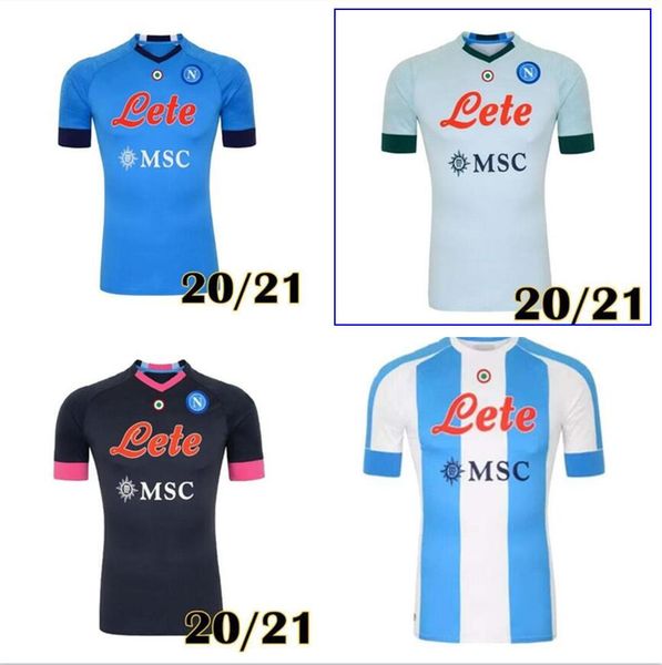 

20 21 napoli soccer jersey naples football shirt 2020 2021 koulibaly camiseta de fútbol insigne milik maillots h.lozano mertens men kids, Black;yellow