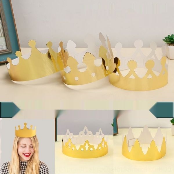 

beki2 children's cartoon party toy party hat toy cake gift cake paper gold card crown hat vpviw