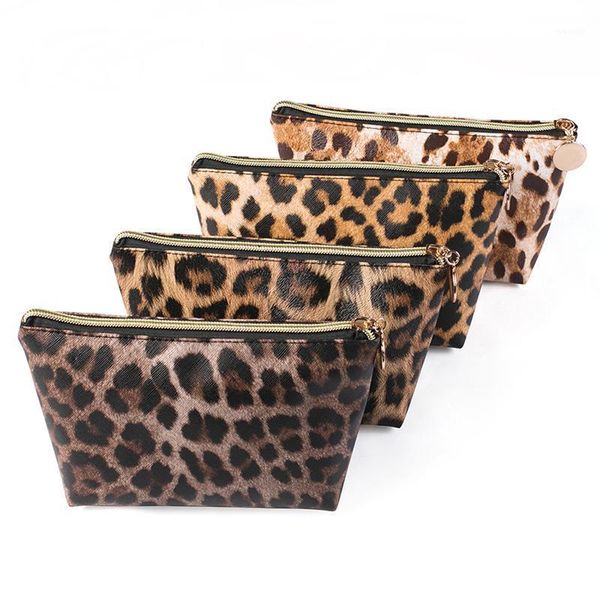 

cosmetic bags & cases ladies bag portable clutch leopard makeup large capacity multi-function storage bags1