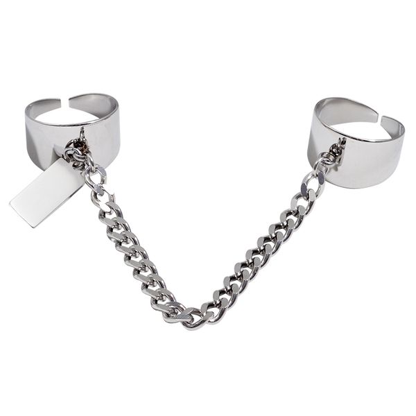 

hip hop titanium steel double digit feminine finger fashion rings present jewelry jy65, Golden;silver