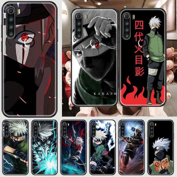 

kakashi animated naruto mobile phone cover redmi note 7 7a 8 8t 9 9a 9s k30 pro super black paint cover 3d trend