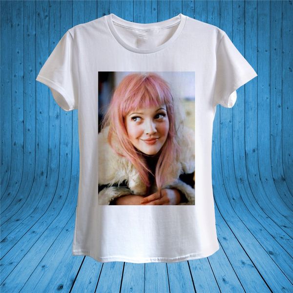 

drew barrymore actress pink hair movie star t - shirt printing tee shirt sport hooded sweatshirt hoodie
