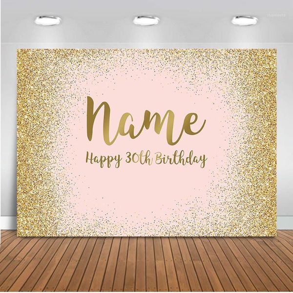 Hintergrundmaterial Glitter Pink Birthday Party Dekoration für POGROGRAIN POPOCALL BODA Hochzeit Brautdusche Hintergrund 1