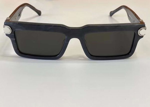 

joy rectangle sunglasses 1403 black silver black lens mens sunglasses sun gglasses des lunettes de soleil with box, White;black