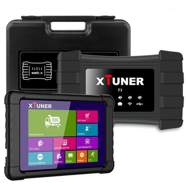 

xtuner t1 obd2 heavy duty truck diagnostic tool abs airbag dpf for excavator trucks diesel car professional automotive scanner1