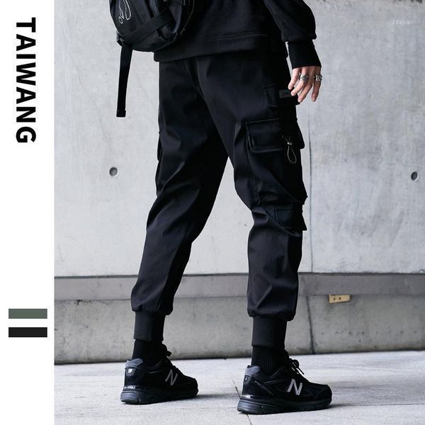 

men's pants men's multi bag trousers in factory selling overalls autumn and winter of 20211, Black