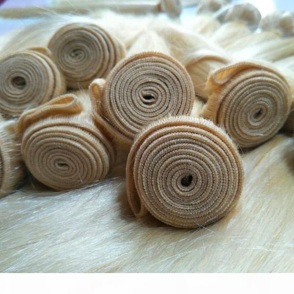 

sale human remy hair color 613# blonde russian hair straight extensions,95g one pc & 3pcs or 4pcs one lot, ing, Black