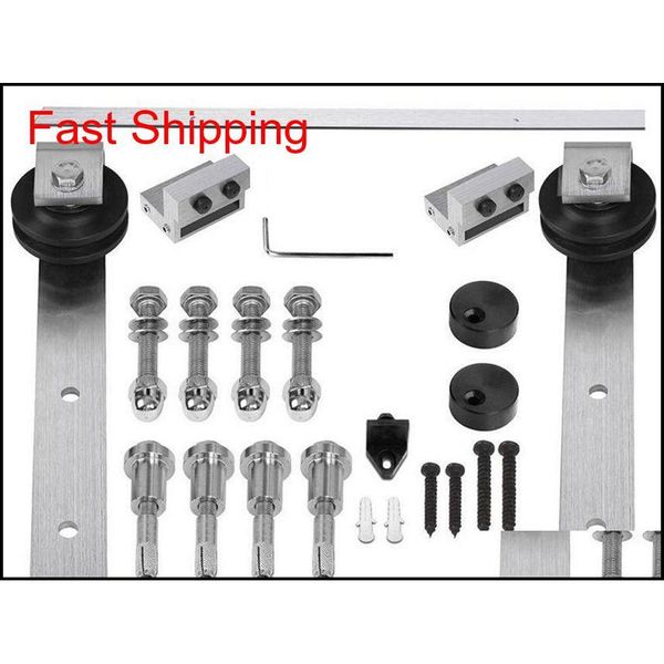 

5ft / 6ft /6.6ft / 8ft stainless steel modern interior wood sliding barn door hardware tra qylqvg bde_luck