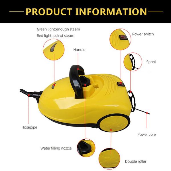 

car washer 2000w factory competitive price handheld pressurized steam cleaner all natural household cleaning for industry workshop