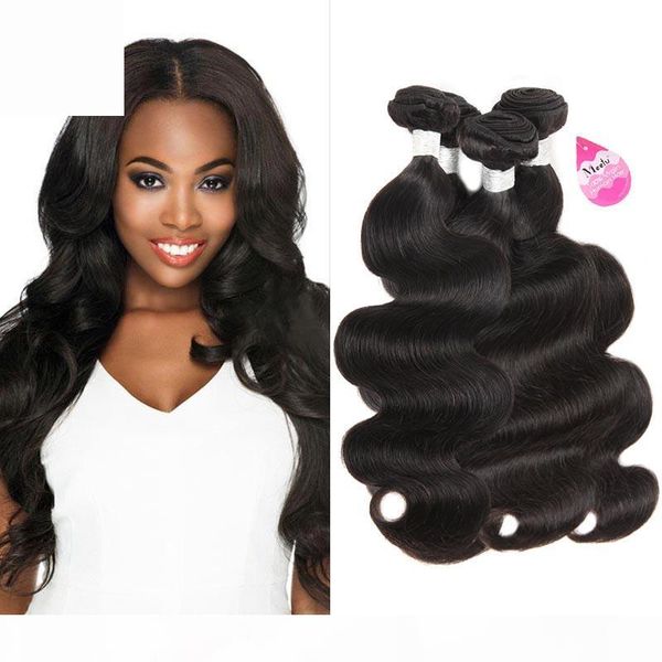 

wholesale 10a brazilian virgin hair bundles body wave 4bundles brazilian human hair weave price body wave hair weave, Black