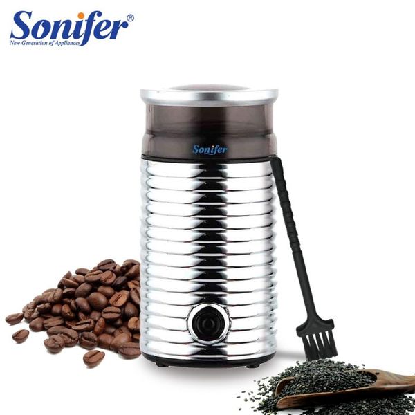 

electric coffee grinder maker beans mill herbs nuts stainless steel 220v sonifer
