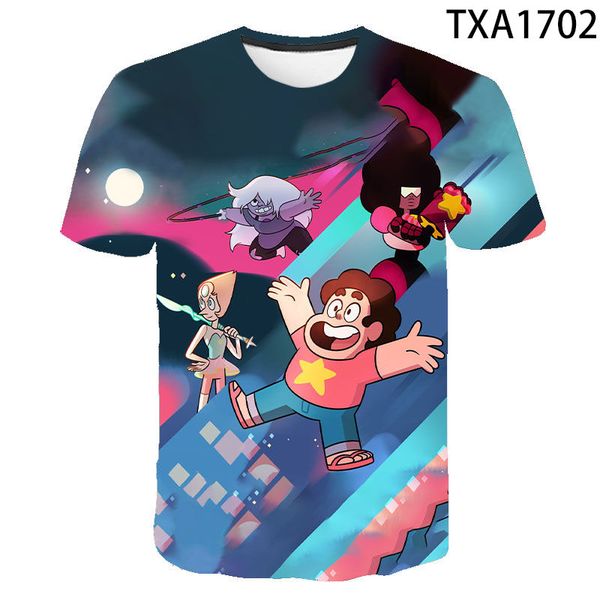 

cartoon animation steven universe 3d boy girl printed cool 3d print shirts anime anime aesthetic men clothing
