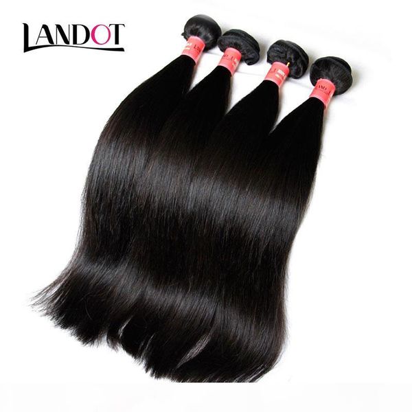 

brazilian straight virgin hair weave 3 pcs lot unprocessed brazillian straight hair bundles natural color dyeable brazilian human hair wefts, Black