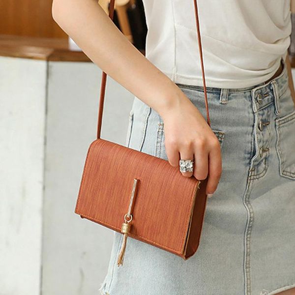 

women fashion shoulder bags new female messenger bag handbag chain wild tassel pendant wild crossbody bag