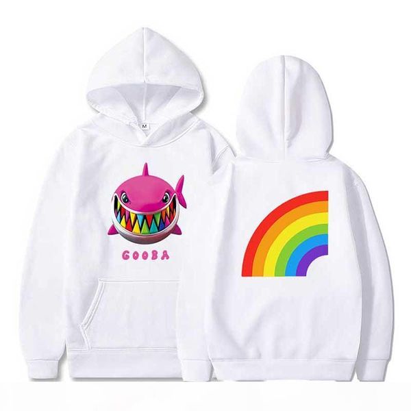 

6ix9ine gooba rainbow 3d printed hooded sweatshirts rapper fashion casual hip hop pullover men women harajuku streetwear hoodie, Black