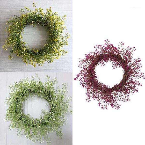 

artificial wreath yellow wreath spring outdoor for front door dÃ©cor 67jb1